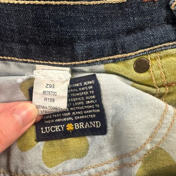 Womens Lucky Brand Straight Sienna Tomboy Dark Wash Denim Jeans W30xL32 - Picture 7 of 7
